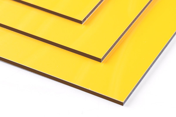 Panel compuesto de aluminio amarillo brillante SJ-8831